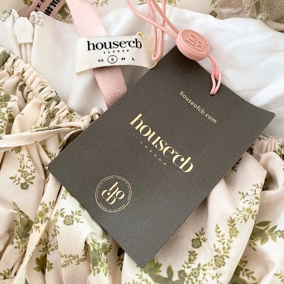 NEW House of CB Tallulah Dress Garden Print Small - Picture 12 of 13